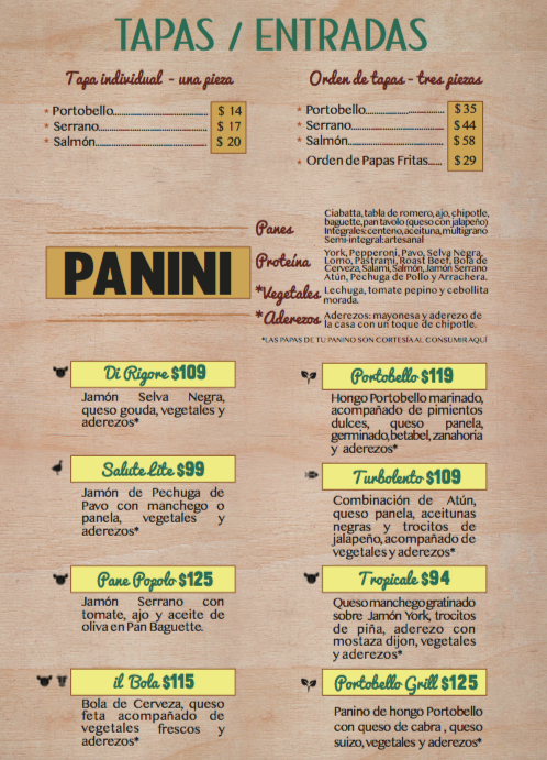 il Tavolo Xóchitl Menu - Image 1